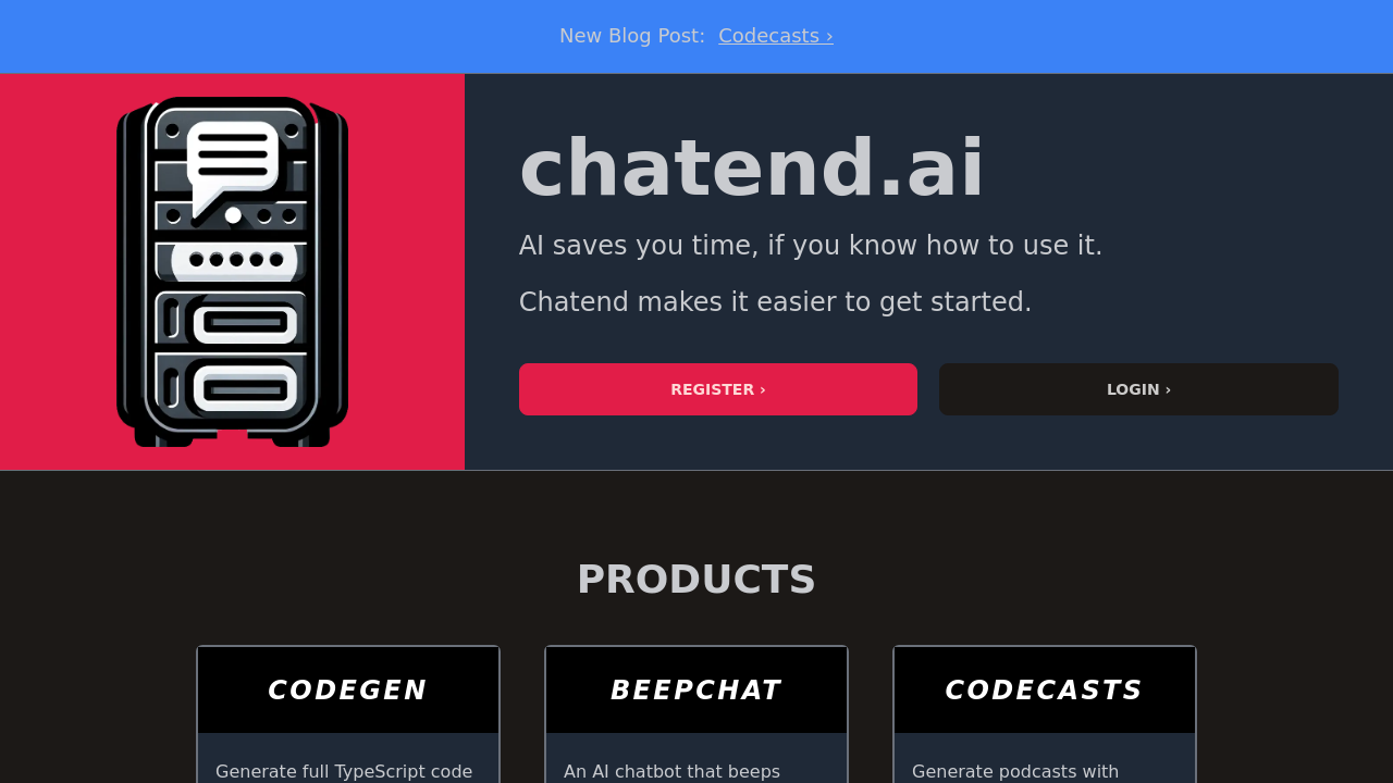 Chatend screenshot