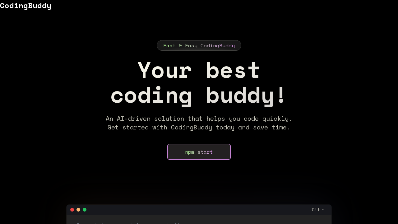 CodingBuddy.dev screenshot