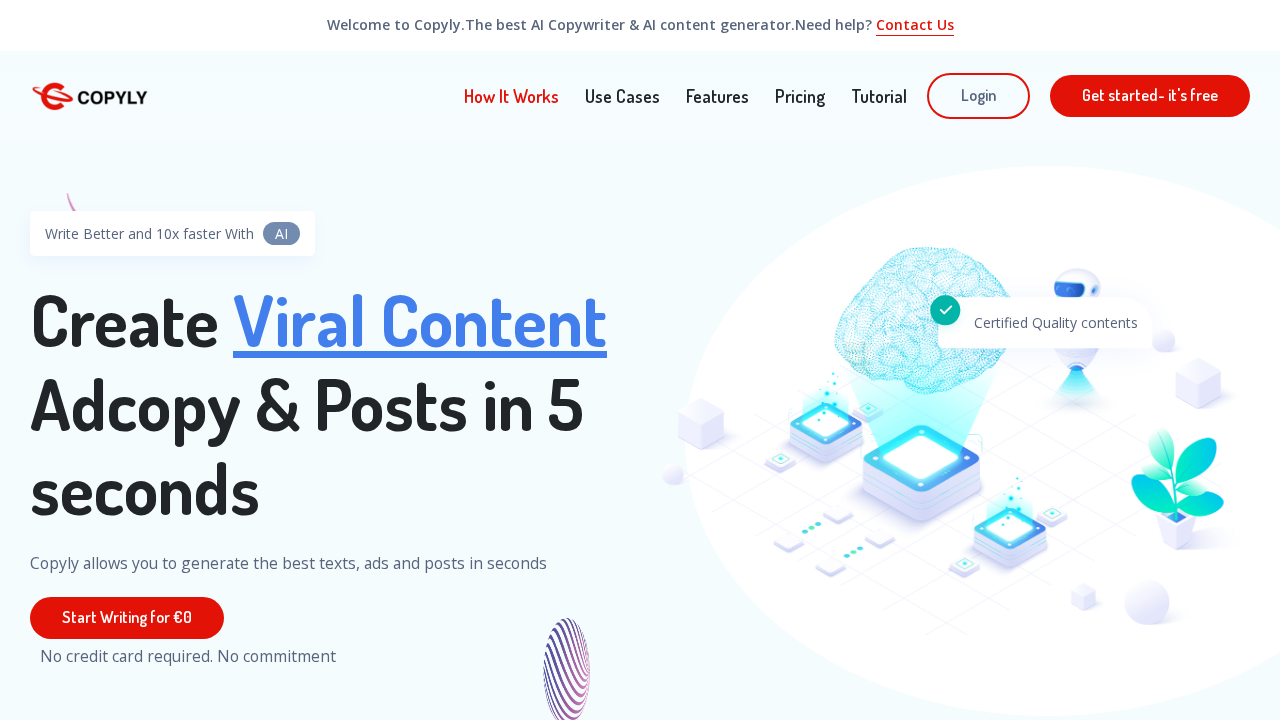 Copyly.io screenshot