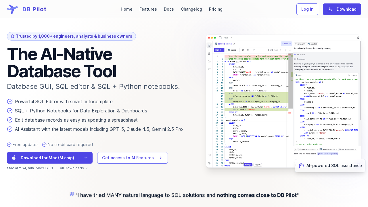 dbpilot.io screenshot