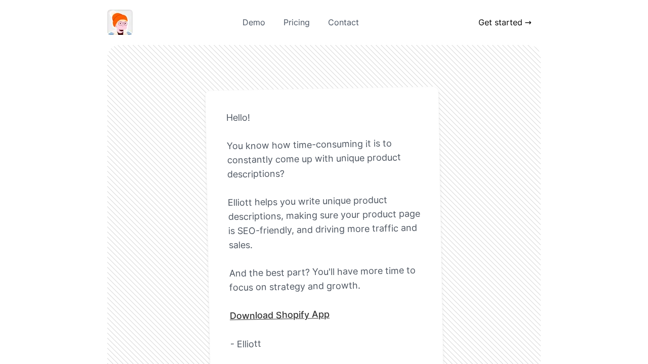 Elliottapp screenshot