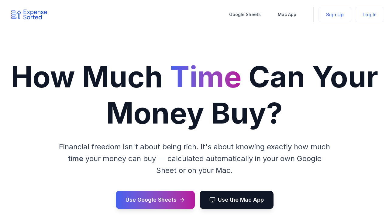 Expense Sorted screenshot