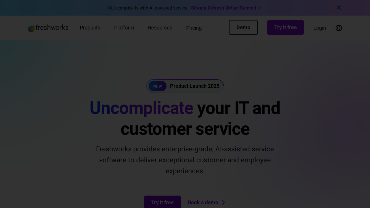 Freshworks screenshot