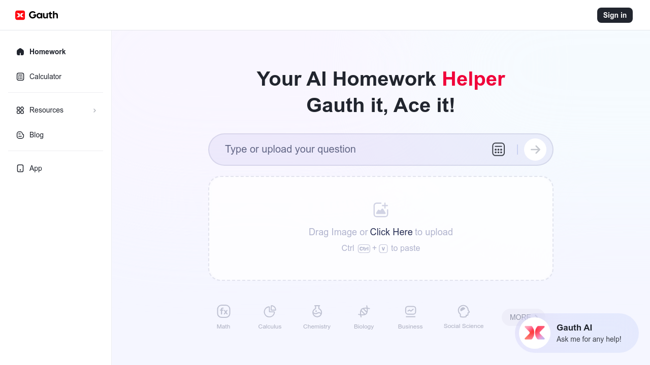 GauthMath screenshot