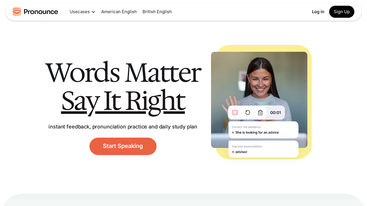 getpronounce.com screenshot