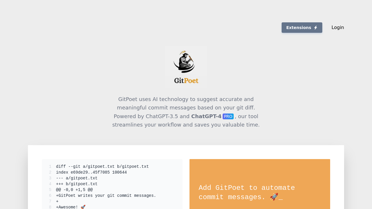 GitPoet screenshot