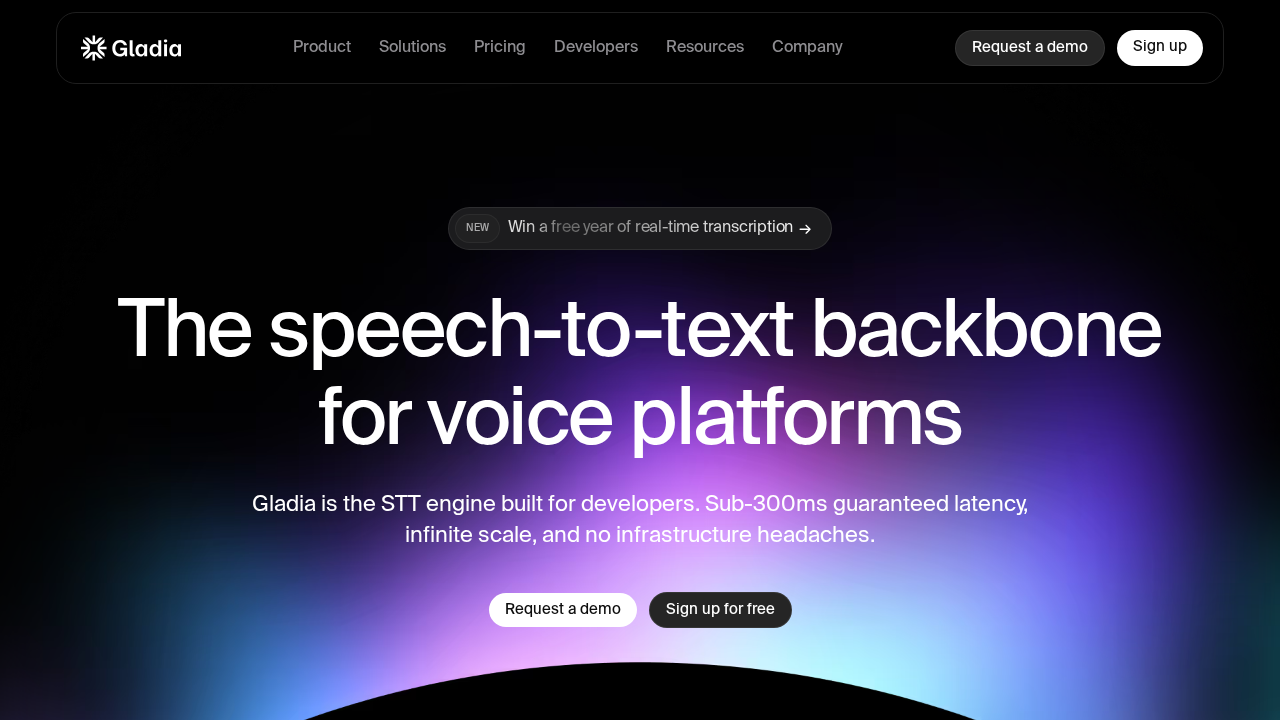 Gladia.io screenshot