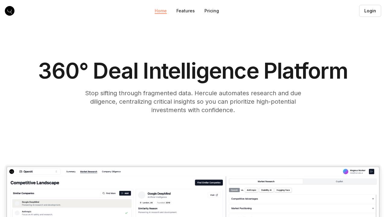 Hercule.ai screenshot