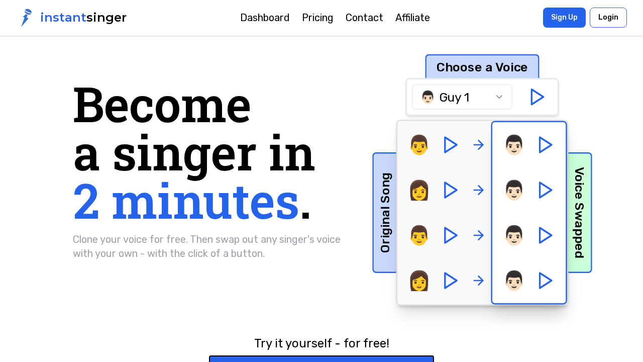 InstantSinger screenshot