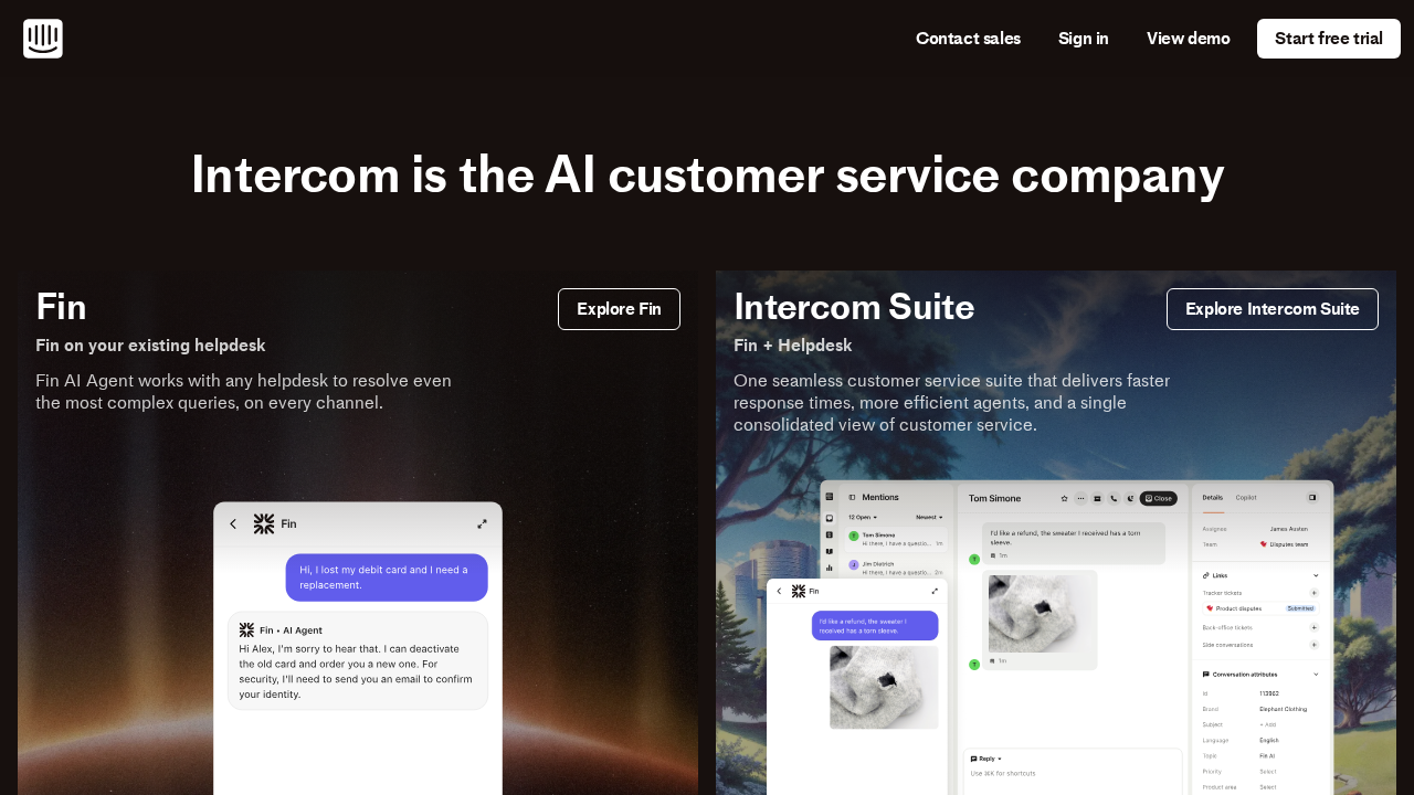 Intercom screenshot