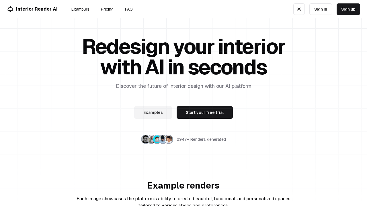 InteriorRenderAI screenshot