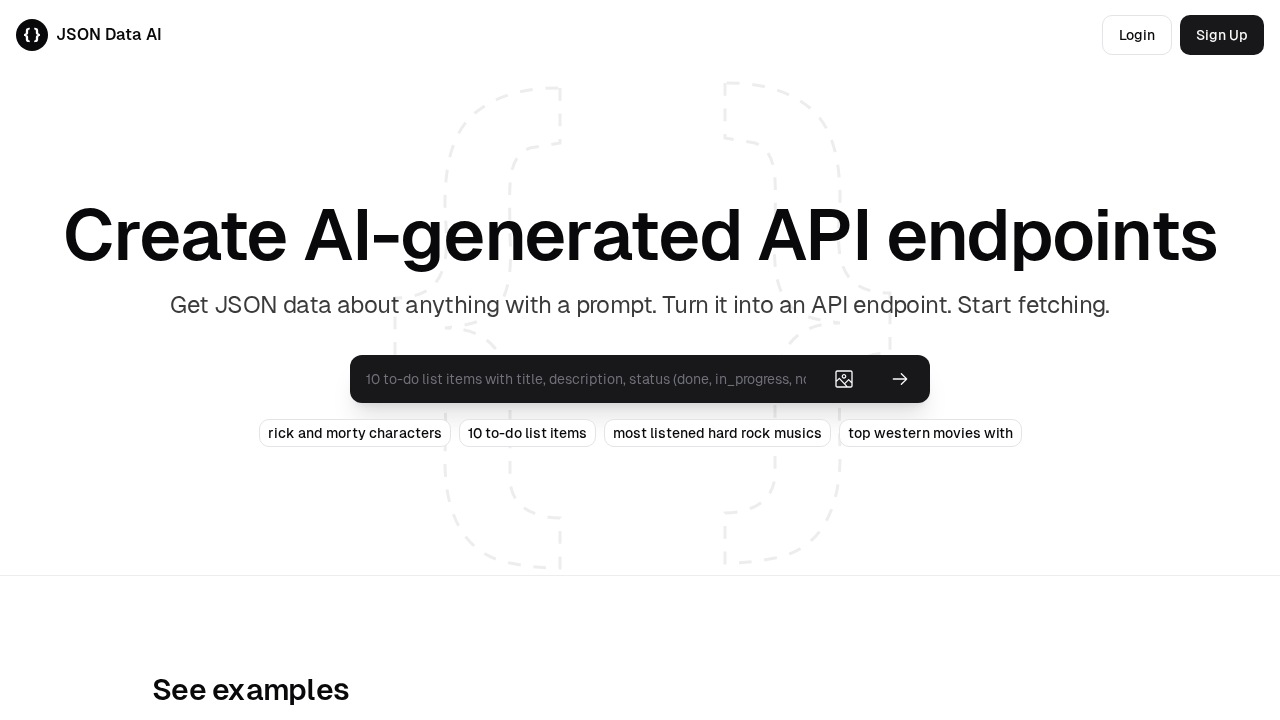 JSON Data AI screenshot