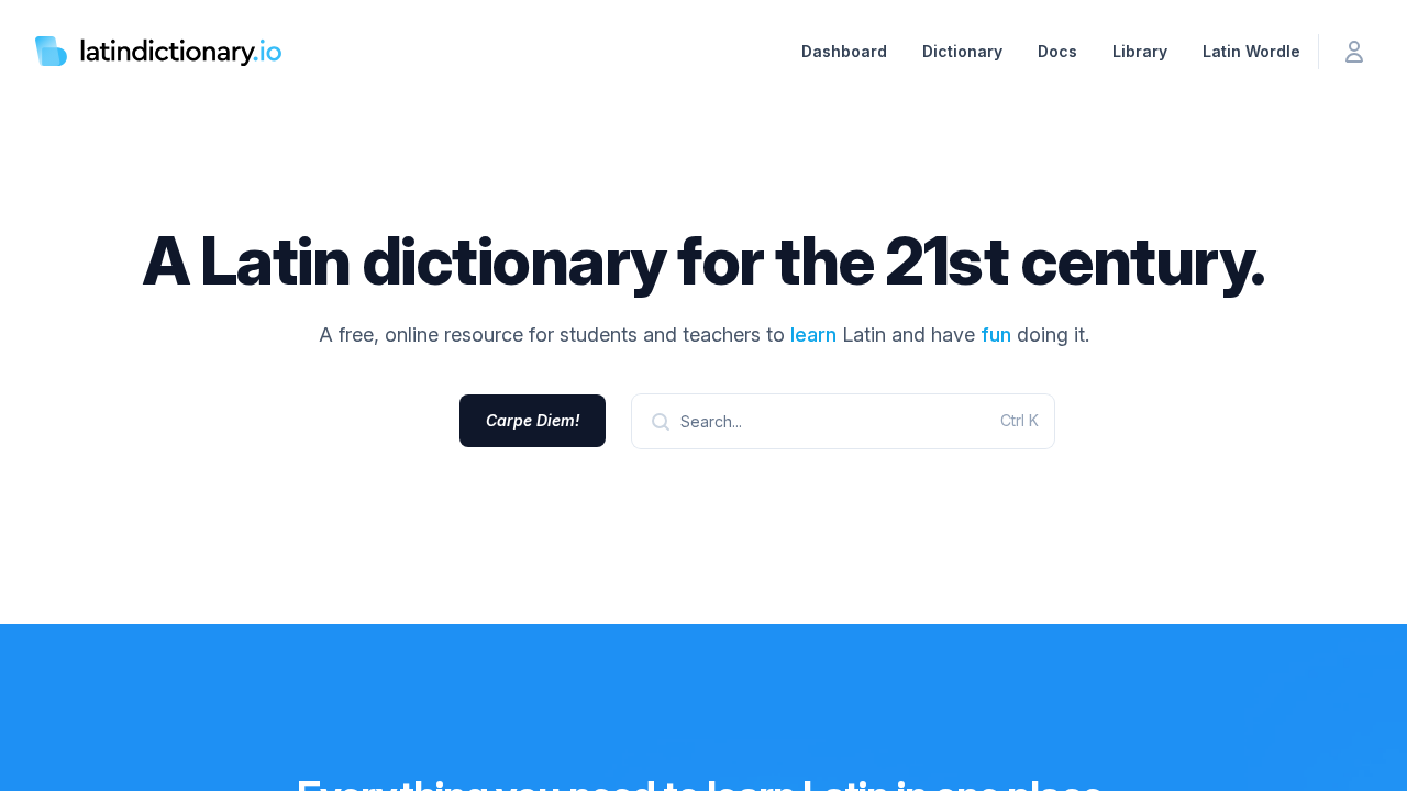 latindictionary.io screenshot