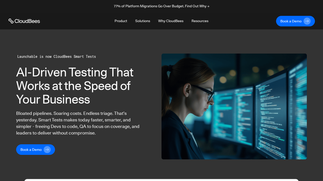 CloudBees Smart Tests screenshot