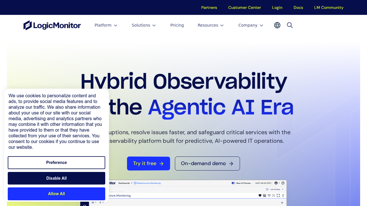LogicMonitor screenshot