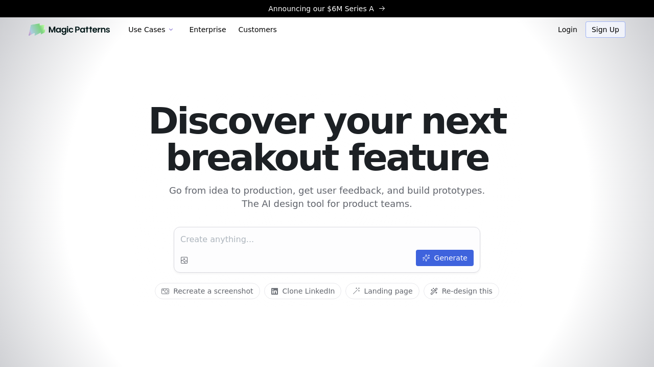 MagicPatterns screenshot