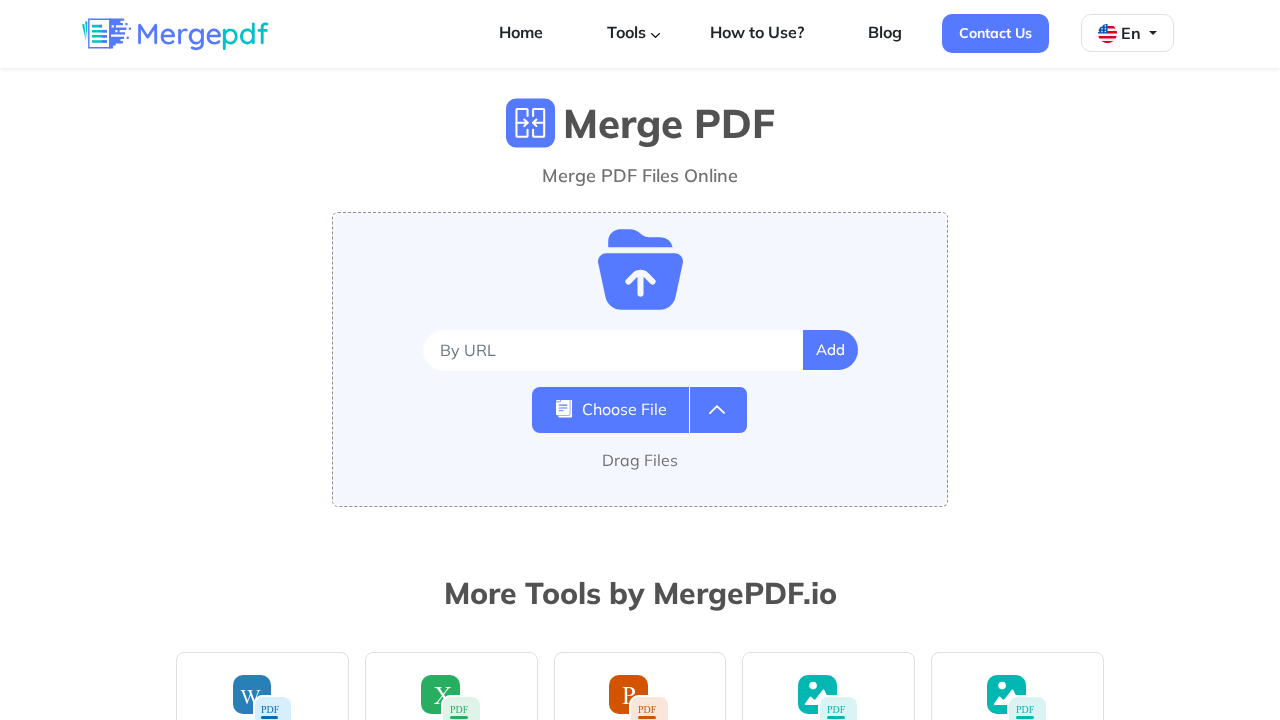 mergepdf.io screenshot