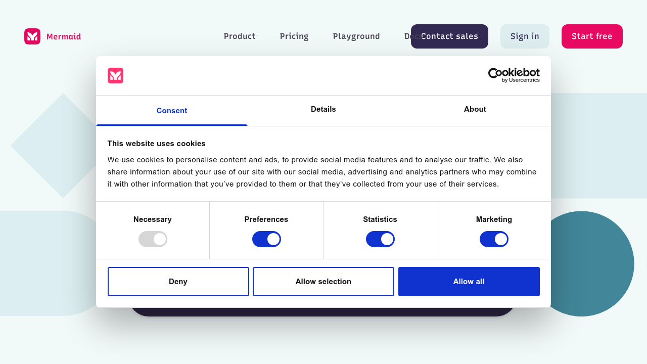MermaidChart screenshot