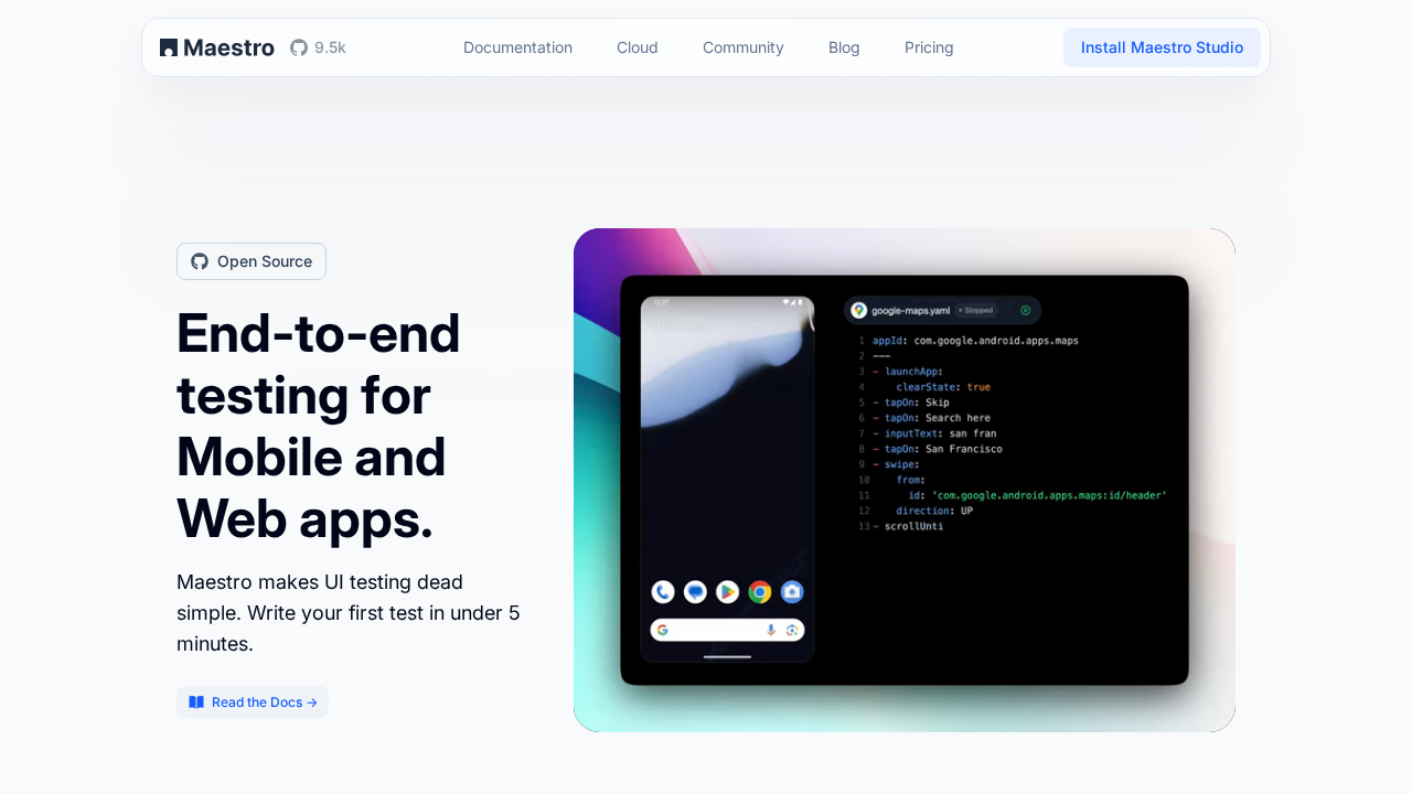 mobile.dev screenshot