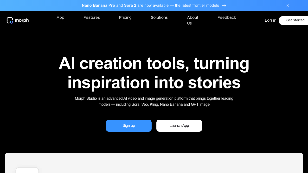 Morph Studio screenshot