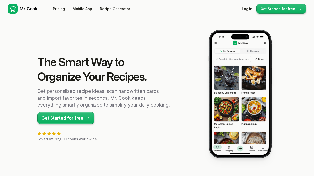 mrcook.app screenshot