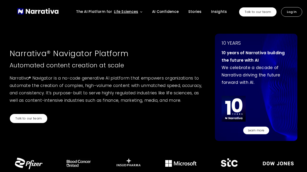 Narrativa screenshot