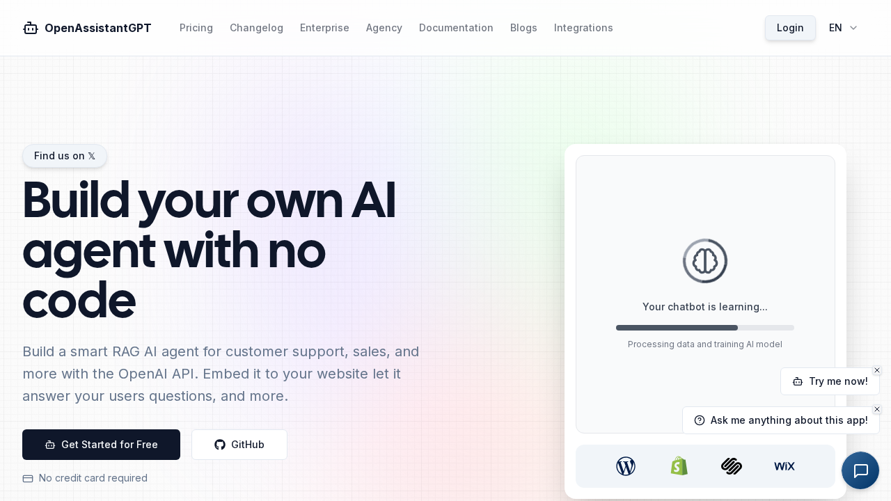OpenAssistantGPT screenshot