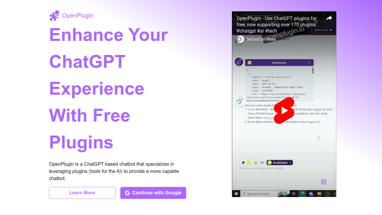 OpenPlugin screenshot