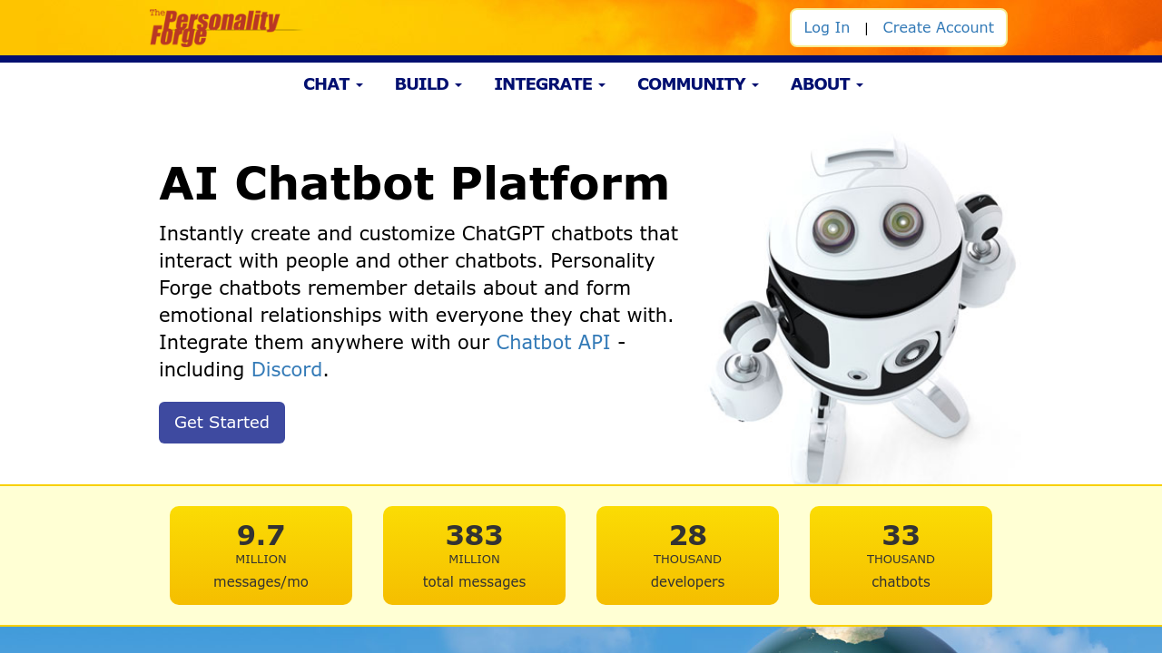 PersonalityForge screenshot