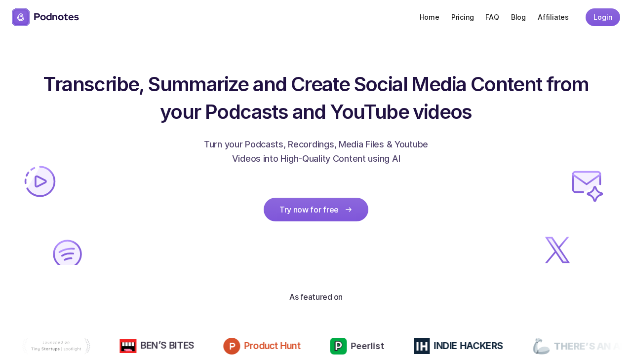 Podnotes.app screenshot