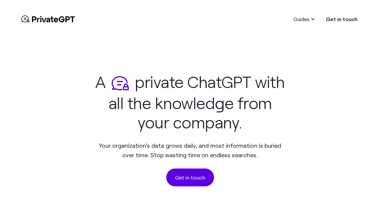 PrivateGPT screenshot