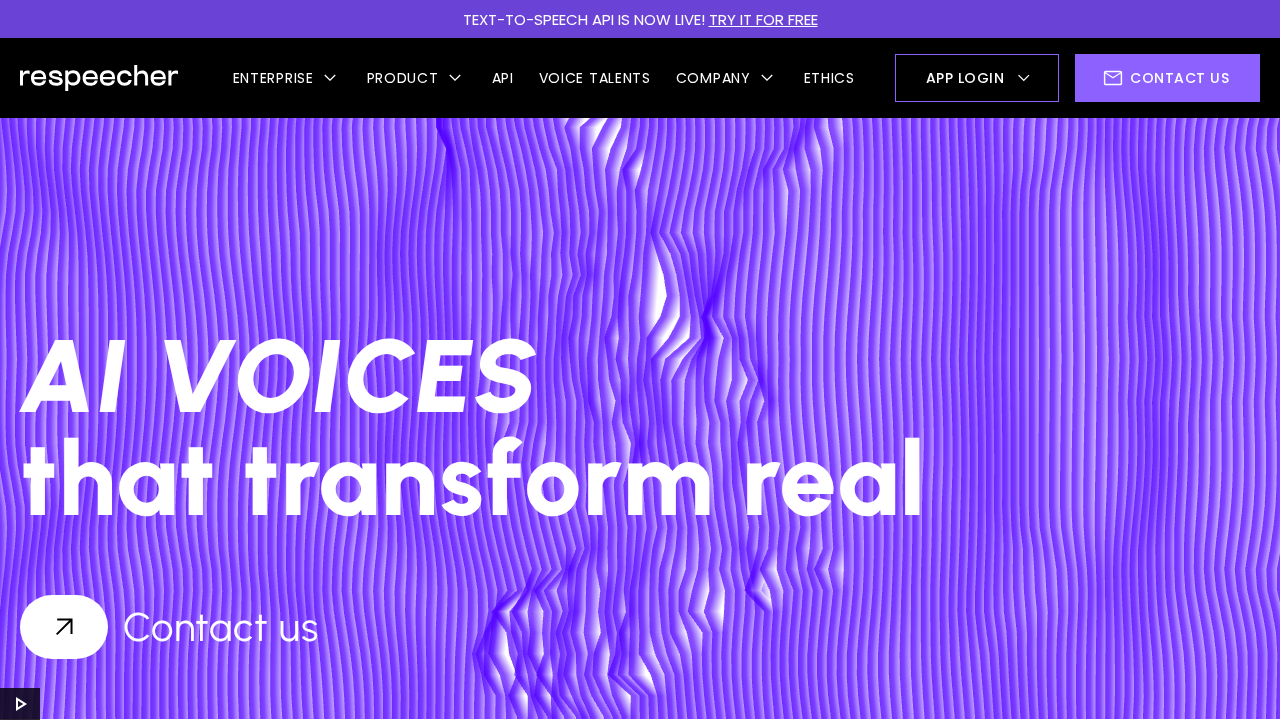 Respeecher screenshot