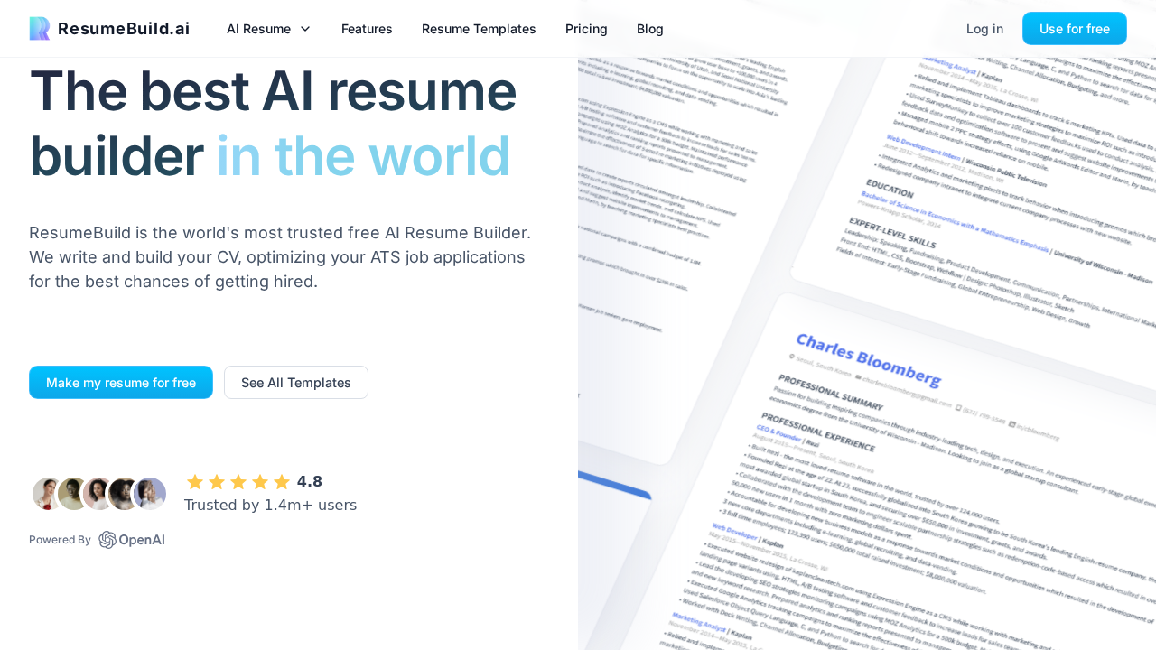 resumebuild.ai screenshot