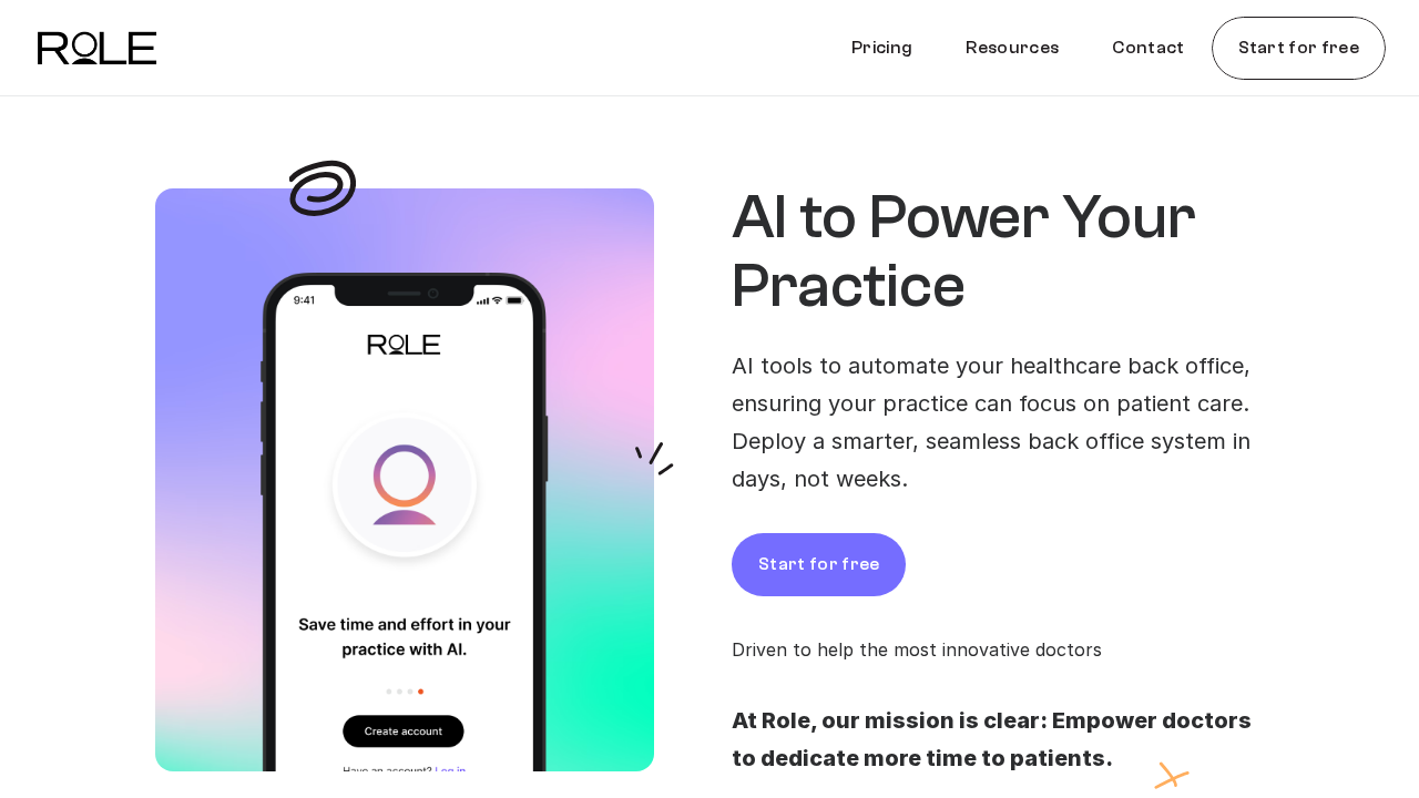 Rolehealth.com screenshot