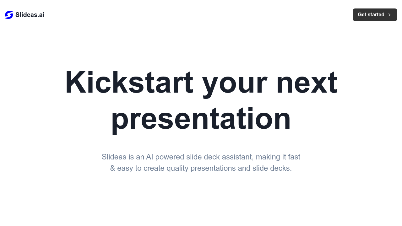 Slideas.ai screenshot