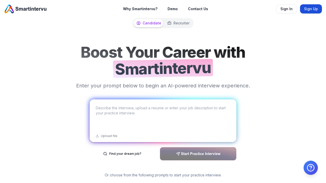 Smartintervu screenshot