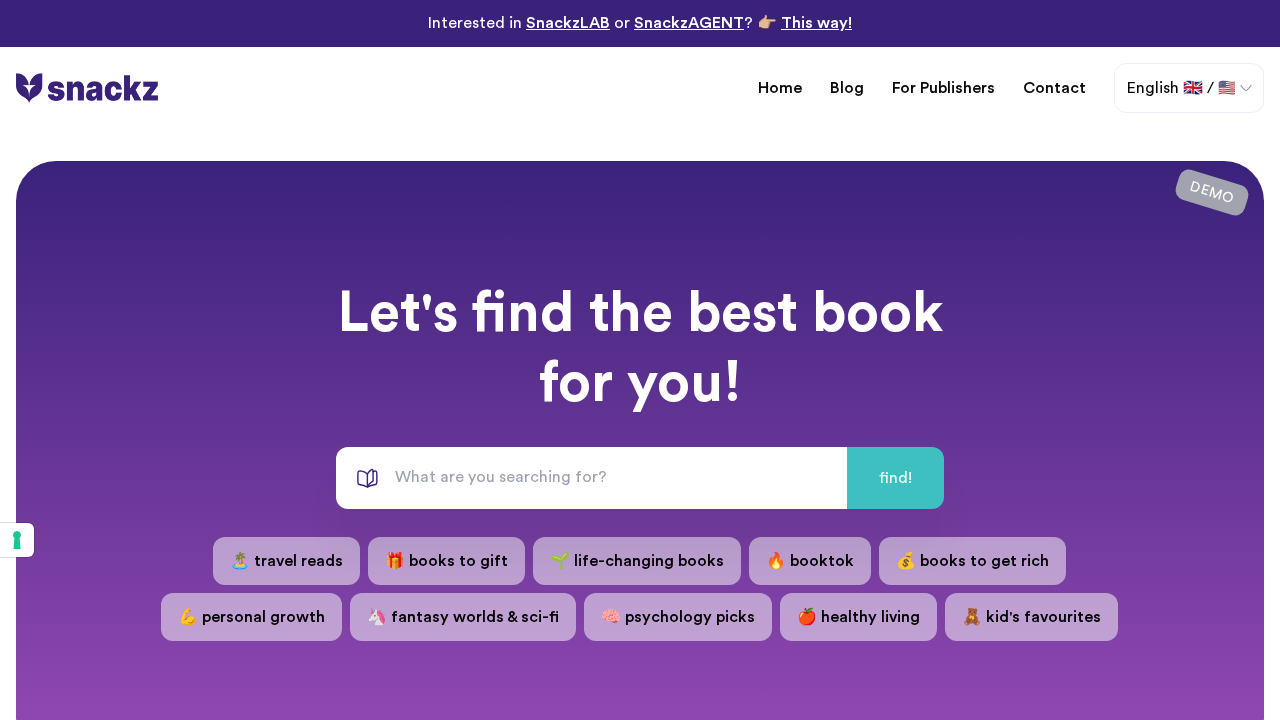Snackz.ai screenshot