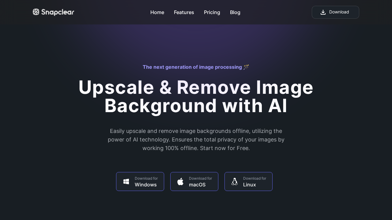 Snapclear.app screenshot