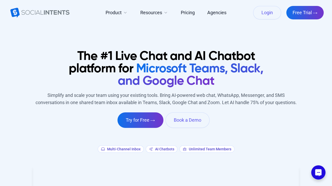 Social Intents screenshot