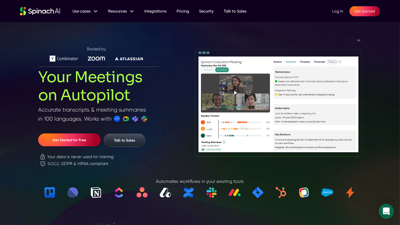 Spinach.io screenshot