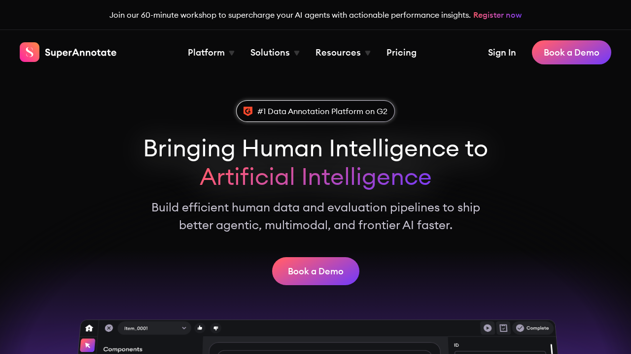 SuperAnnotate screenshot