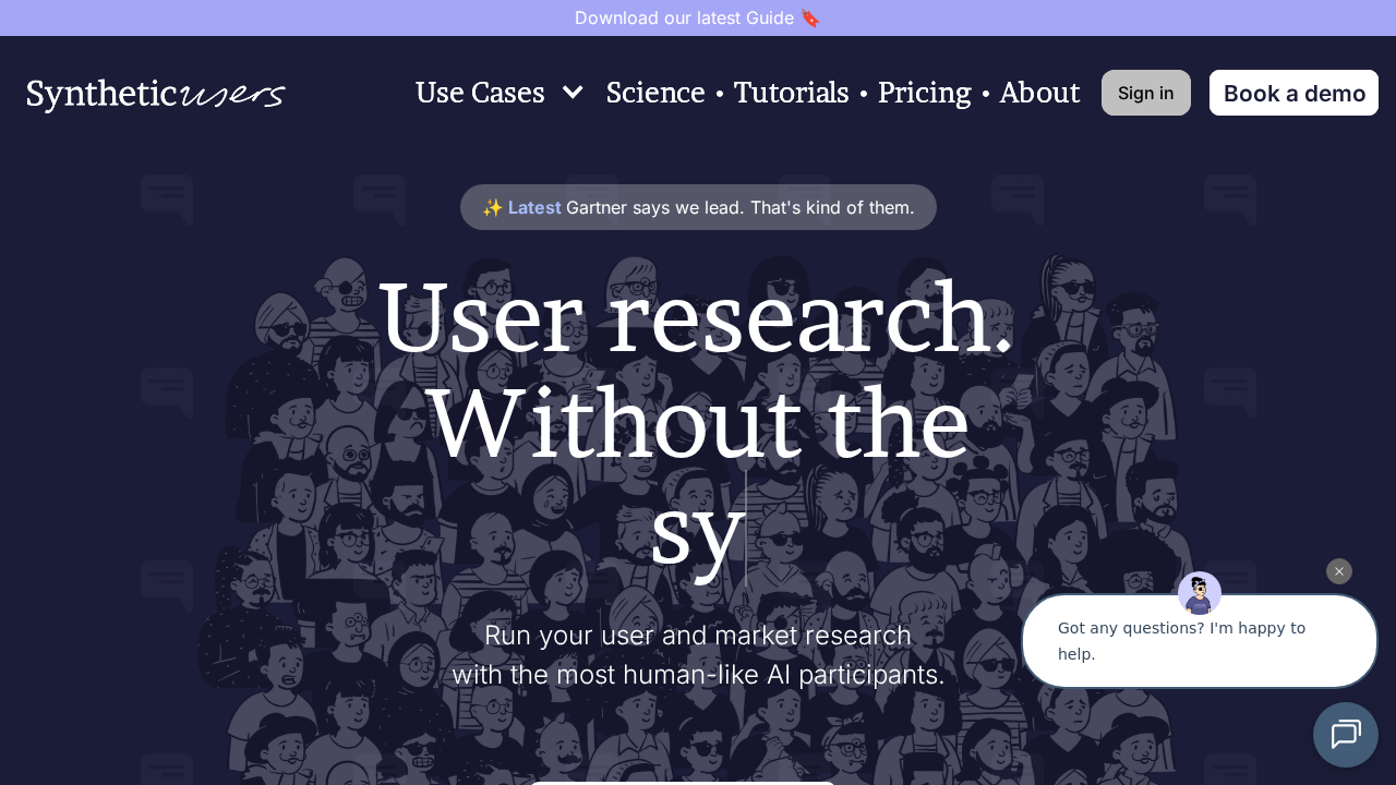 Synthetic Users screenshot