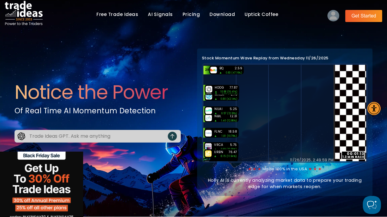 Trade Ideas screenshot