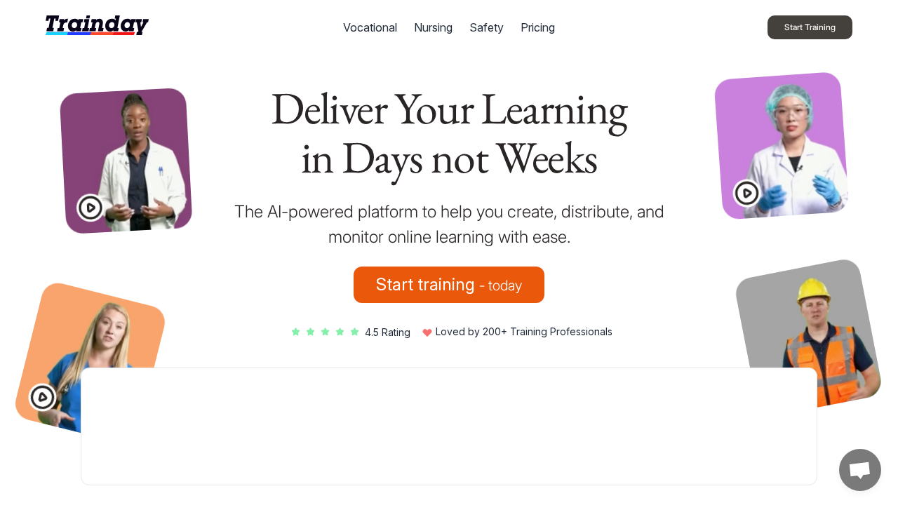 Trainday.io screenshot