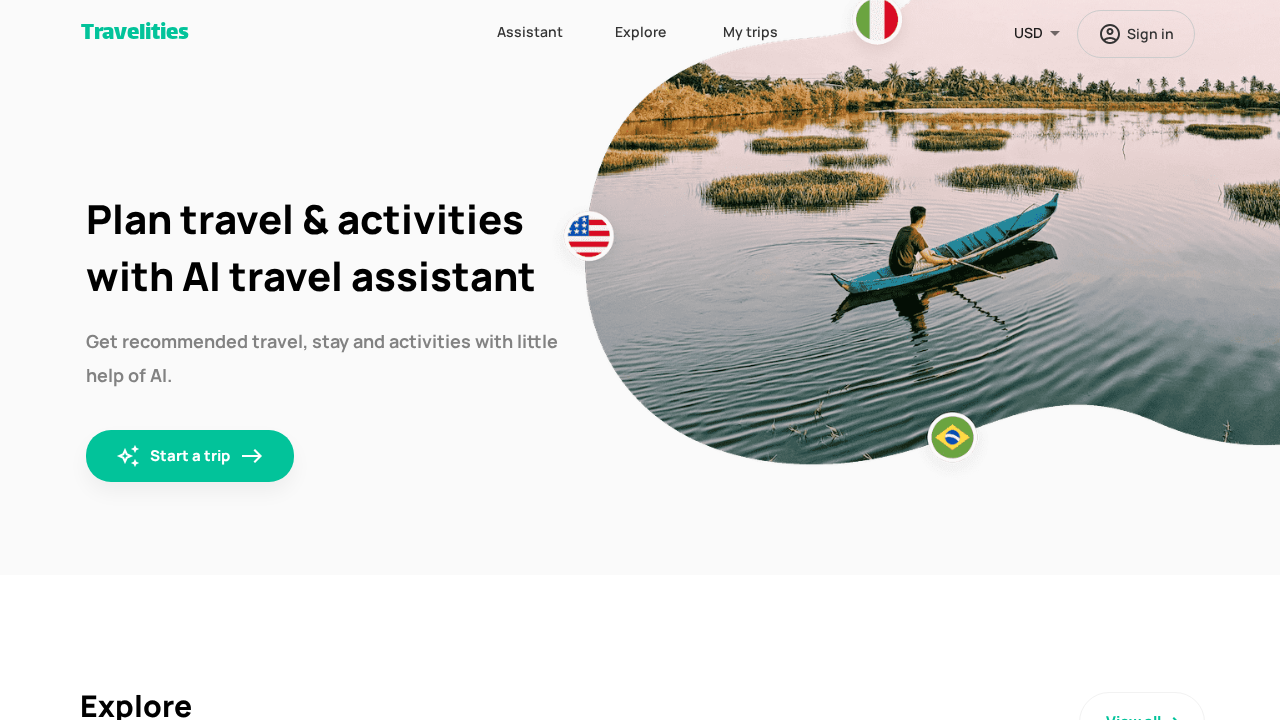 Travelities screenshot