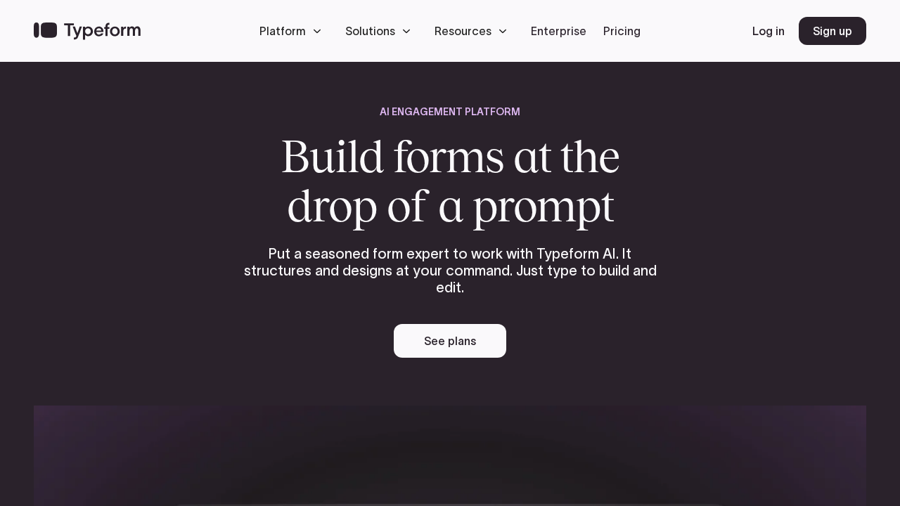 Typeform screenshot