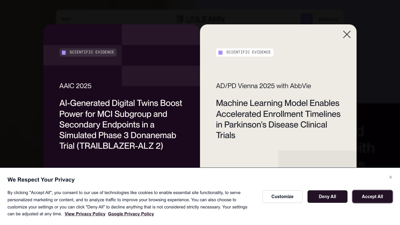 Unlearn.ai screenshot
