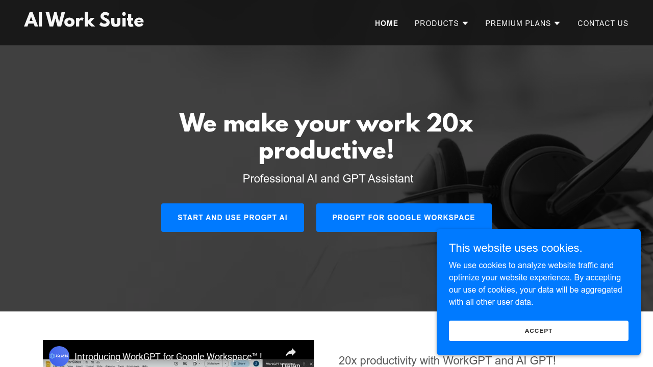 AI Work Suite screenshot