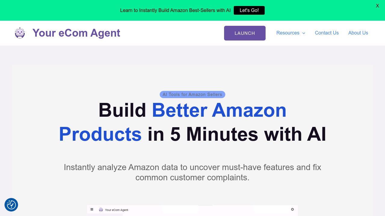 Your eCom Agent screenshot
