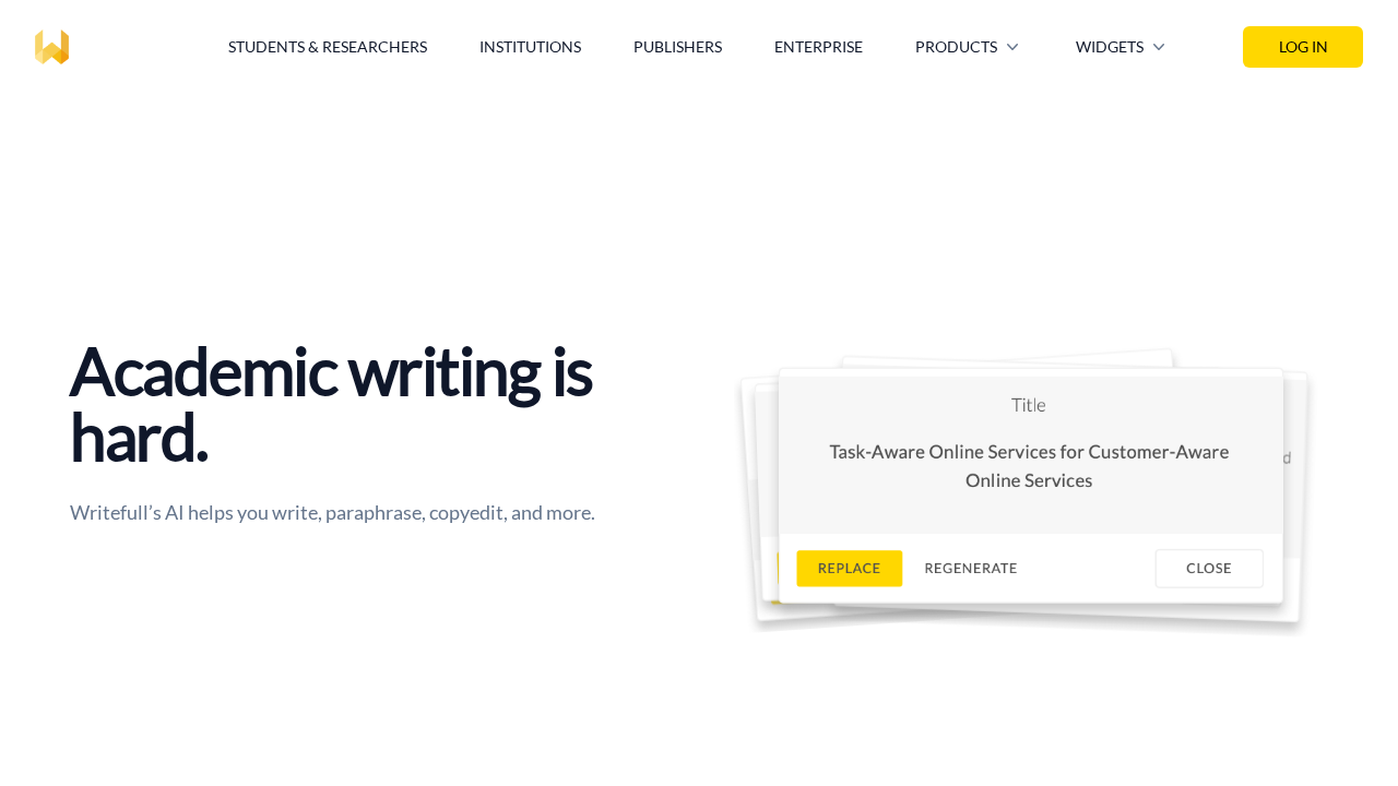 Writefull screenshot